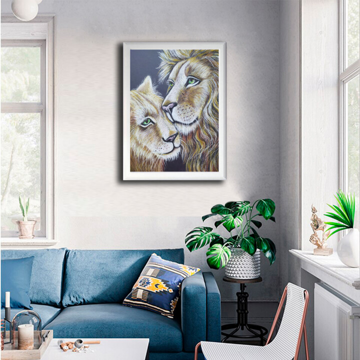 絵画 LIONSAN Lion, by shs_kenya by shskenya on DeviantArt