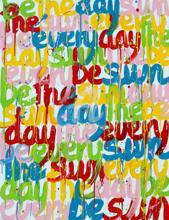 Be the sun 绘画, 45.7x35 in