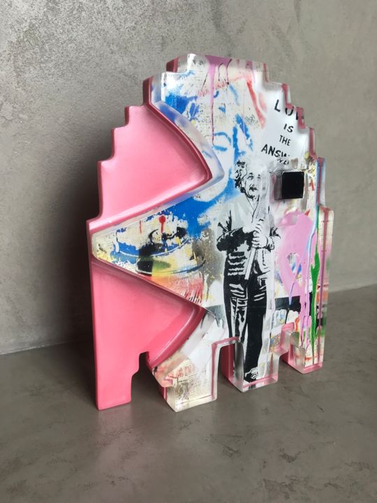 雕塑,  9.8x7.9 in 