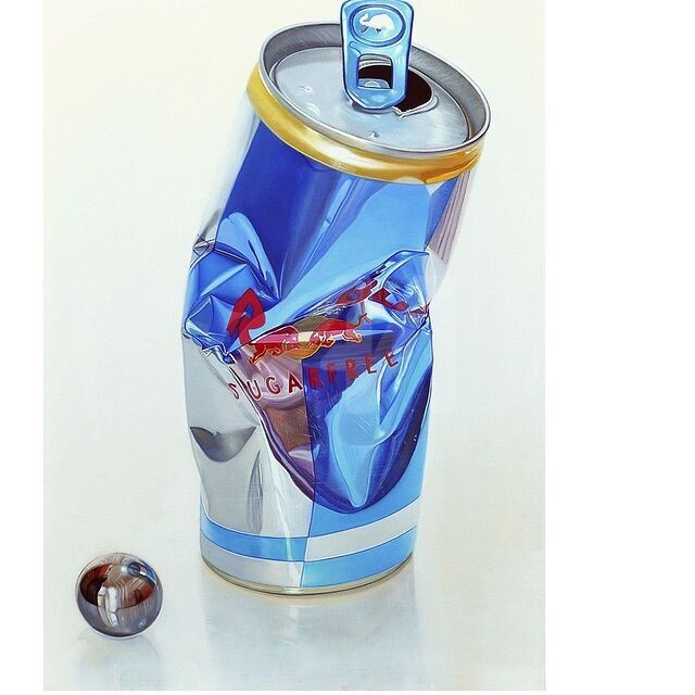 Peinture intitulée "Red bull" par Andreas Bianchi, Œuvre d'art originale, Huile