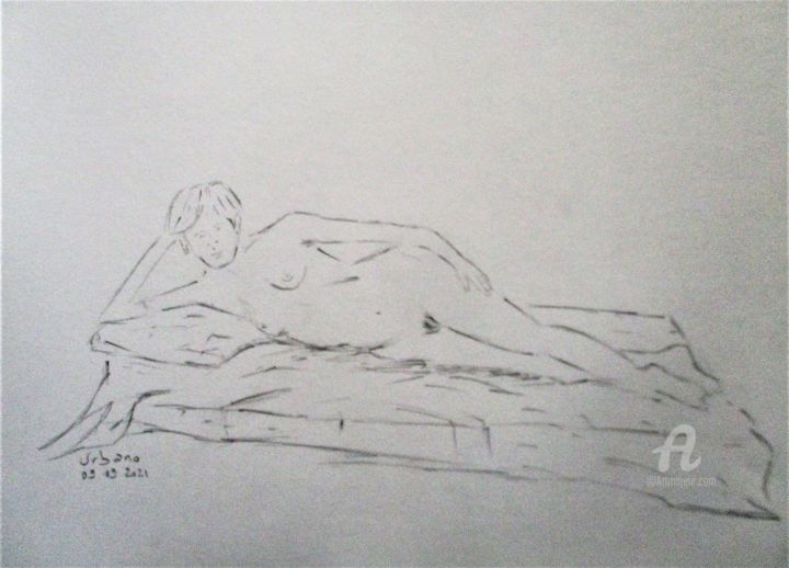 Daphné à 20 h 图画, 11.8x16.1 in