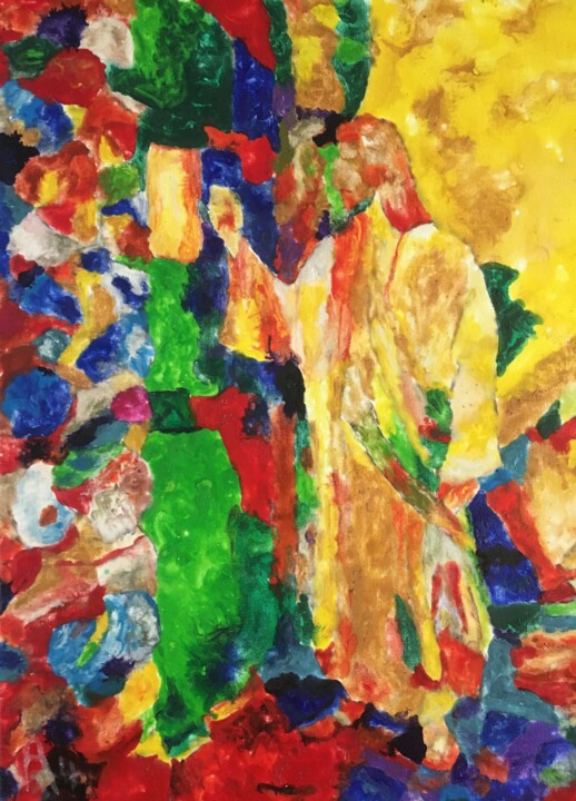 Le chemin de Compostelle 绘画, 15.8x11.8 in
