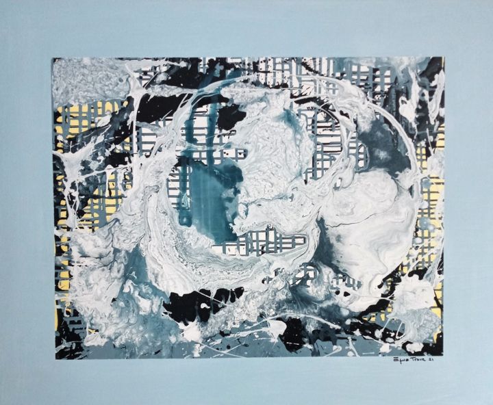 绘画 标题为“Remolino” 由Enrique Trava, 原创艺术品, 丙烯 安装在木质担架架上