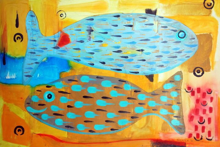 Alguien me mira 绘画, 11.8x17.7 in