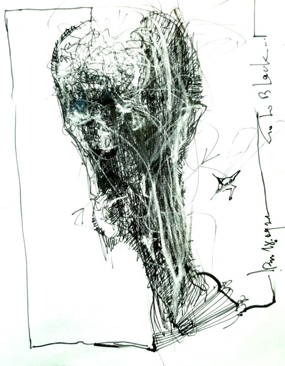Go to Black... 图画, 7x6.2 in