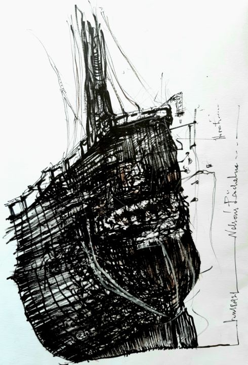 Nelsons Lächeln 图画, 11.5x8.8 in
