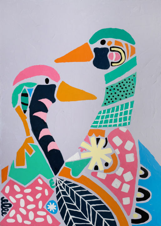 Together 绘画, 27.6x19.7 in