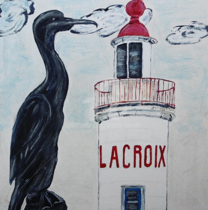 Peinture intitulée "Symboles" par Brigitte Barcelo, Œuvre d'art originale, Acrylique