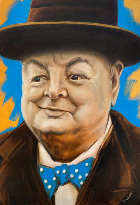 Sir Winston 绘画, 19.7x15.8 in
