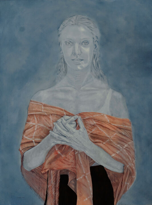 Painting titled "Jade - there is hope" by Stan Bert Singer, Original Artwork, Oil