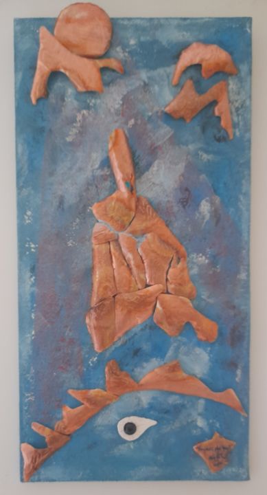 绘画,  28.7x13 in 