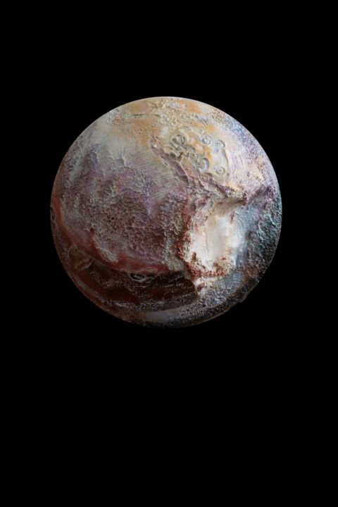Planet Pluto 雕塑, 8x8 in