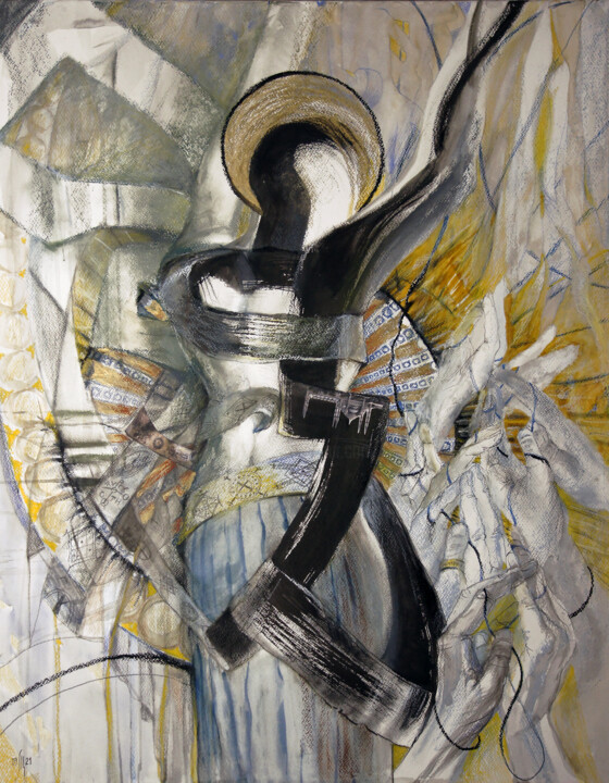 Hagia Sophia - original genre artwork 绘画, 31.5x23.6 in