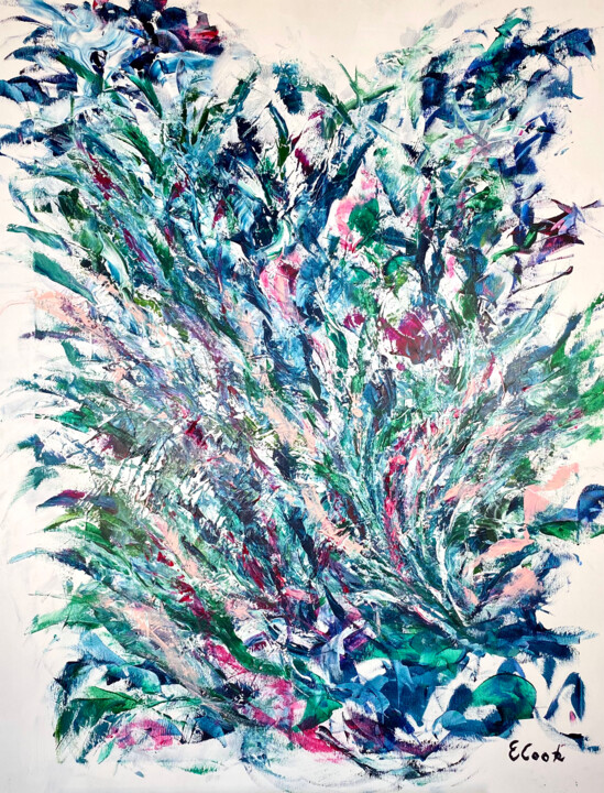 Painting titled "Spring is in the Air" by Elisa Cook Benbassat Bassat, Original Artwork, Acrylic