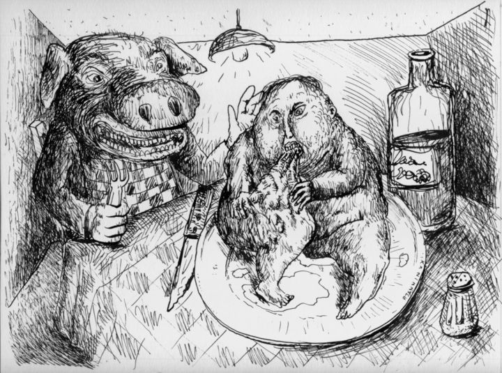 La Viande 图画, 8.3x11 in