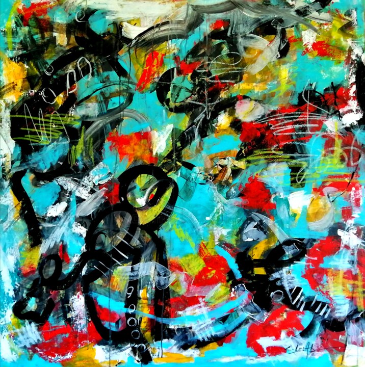 Impétuosité 绘画, 39.4x39.4 in