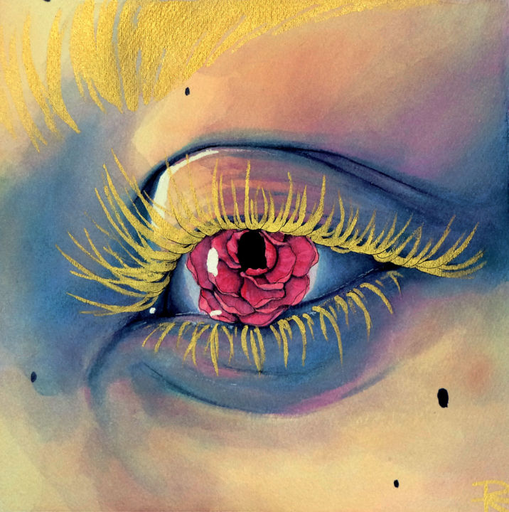 La lumière 绘画, 9.1x9.1 in