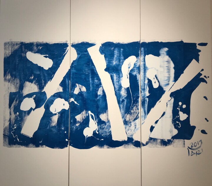 Painting titled "Ghiaccio in città" by Valter Vari, Original Artwork, Acrylic