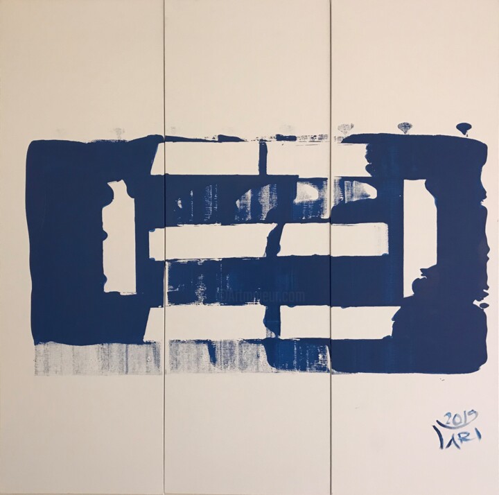 Painting titled "Città sommersa" by Valter Vari, Original Artwork, Acrylic
