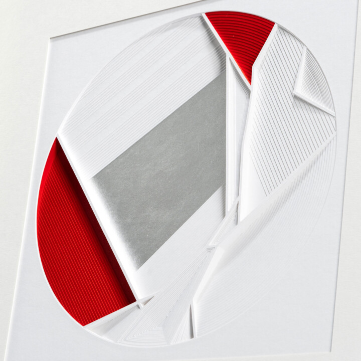 Sculpture titled "PS-4C" by Cosmin Adam, Original Artwork, Paper Mounted on Aluminium