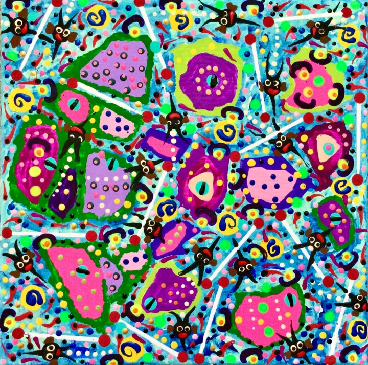 Welcome to America 绘画, 10x10 in