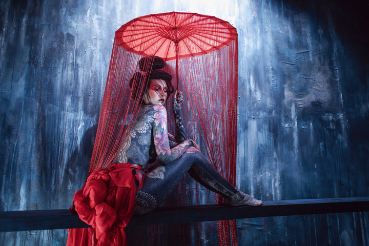 摄影 标题为“GEISHA 9” 由Aurélia Cordiez, 原创艺术品, 数码摄影