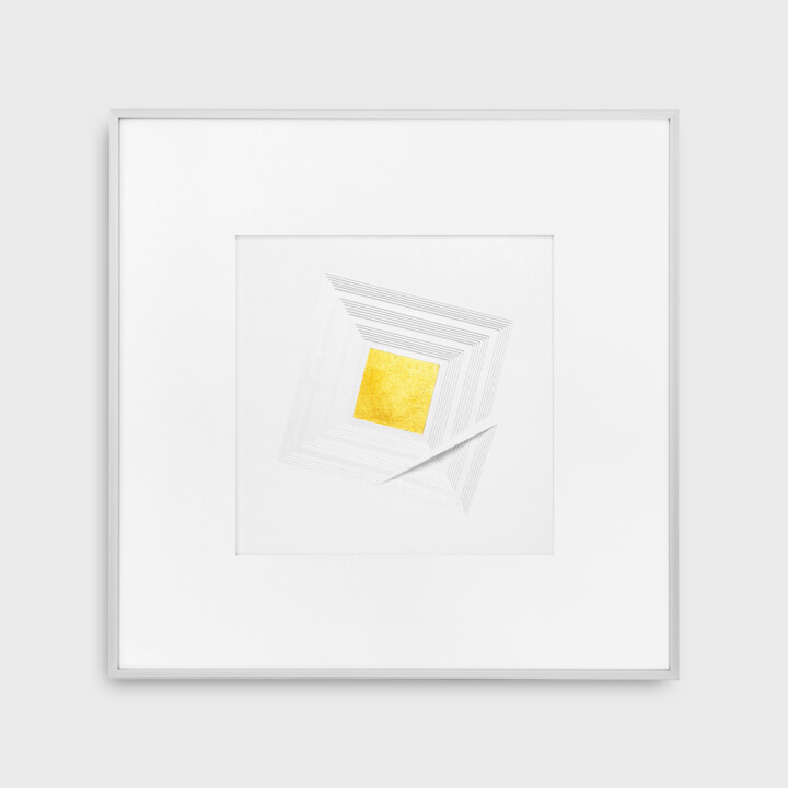 Sculpture titled "PS - 34" by Cosmin Adam, Original Artwork, Paper Mounted on Aluminium