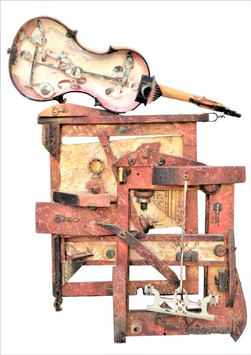 Альт Скрипка Страдивари 雕塑, 29.5x21.3 in