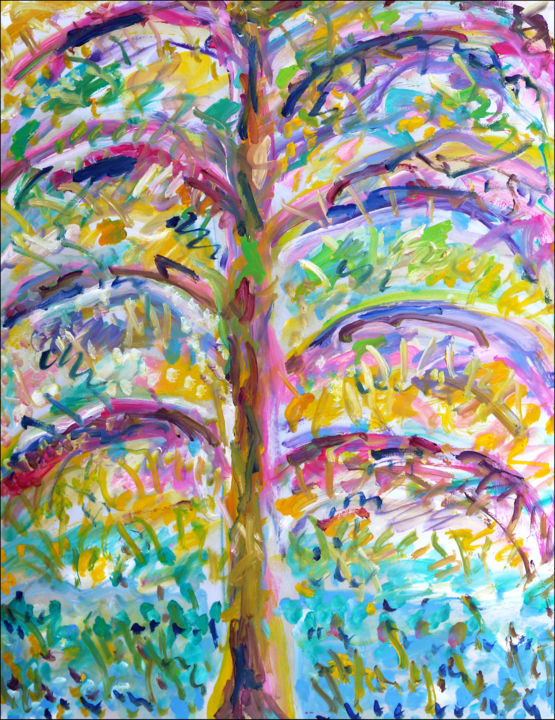Lone tree2 绘画, 25.6x19.7 in