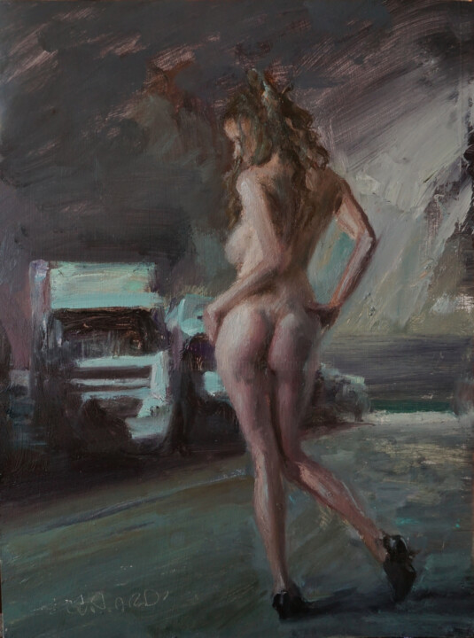 Camions2 绘画, 15.8x10.6 in