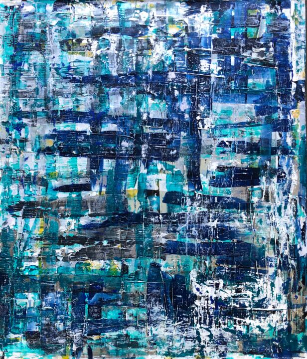 Malerei mit dem Titel "Cortex confusion" von Andreas Angleitner, Original-Kunstwerk, Acryl