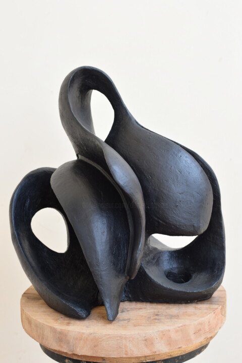 Udgam - The Wave of Origin 雕塑, 14x12 in