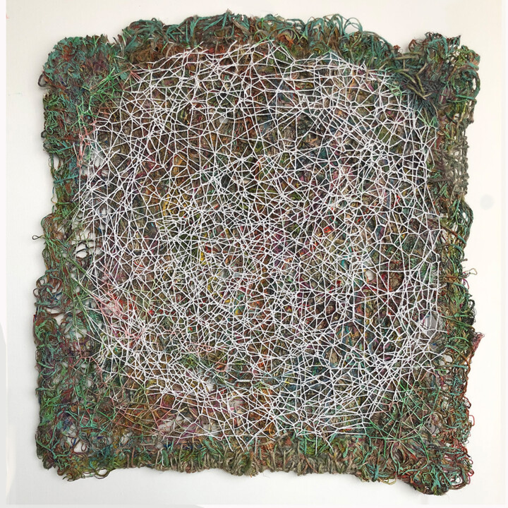 Sieci Ziemi 2 Textile Art, 19.7x19.7 in