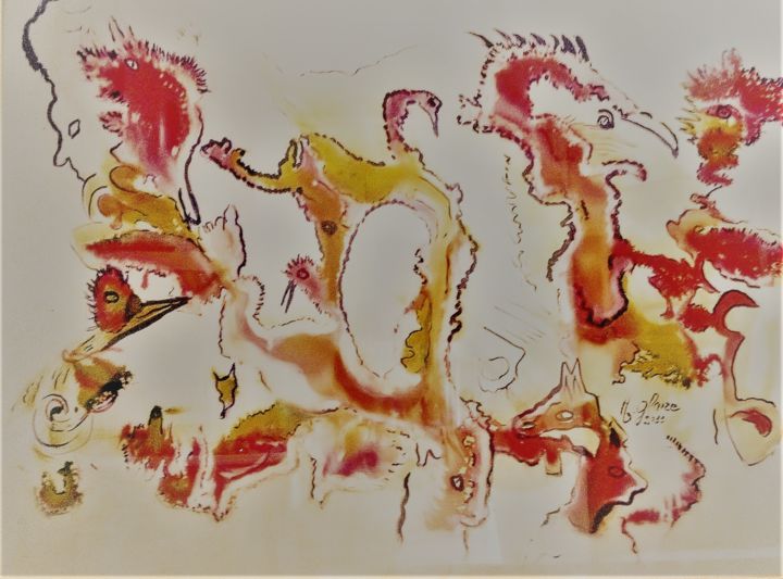 MELANCOLIE INAPPARENTE 绘画, 19.3x25.2 in