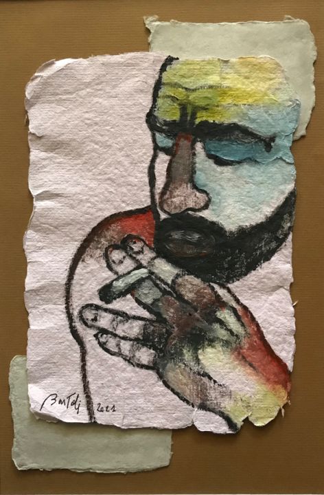 La cigarette après l'amour 图画, 11.8x7.9 in