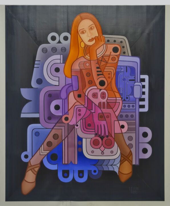 绘画,  56.3x46.9 in 