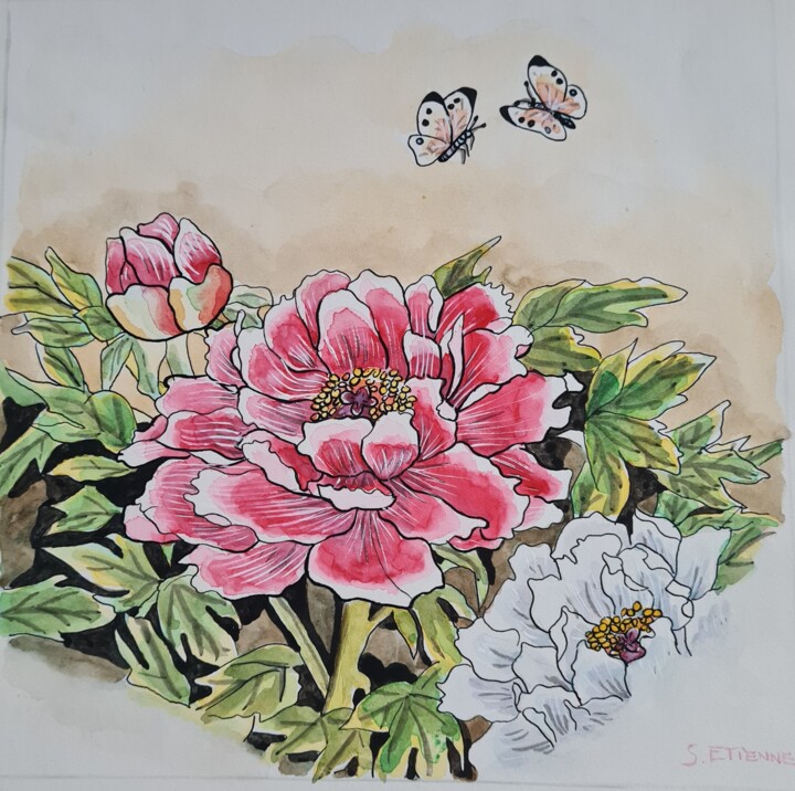 La beauté d'un nénuphar 绘画, 10.2x10.2 in