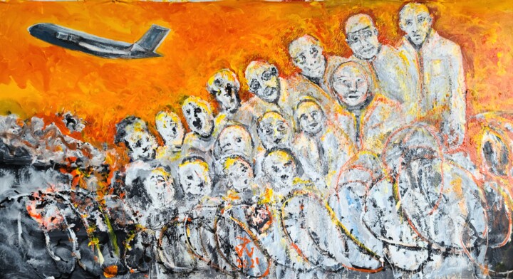 Left Behind 绘画, 34x60 in