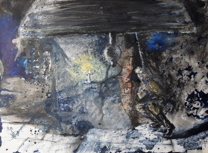 Ivan's Childhood - 2 - original Tarkovsky film illustration 绘画, 11x15.8 in