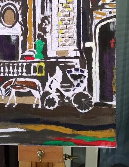 Sicilia Pop 绘画, 15.8x11.8 in