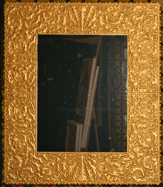Sculpture intitulée "Miroir" par Marcel Mariono, Œuvre d'art originale, Bois