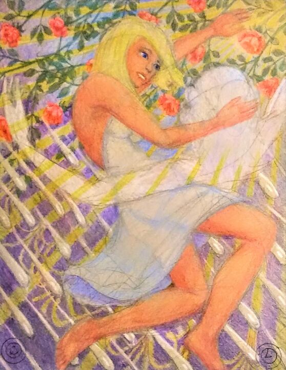 Summer bids farewell to Passing Spring 图画, 14x11 in