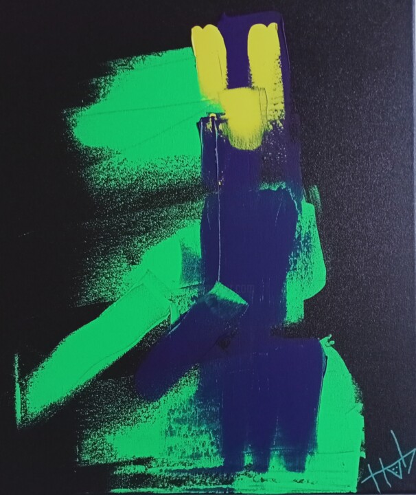 Peinture intitulée "Cri d'été de hab le…" par Hab Le Hibou, Œuvre d'art originale, Acrylique