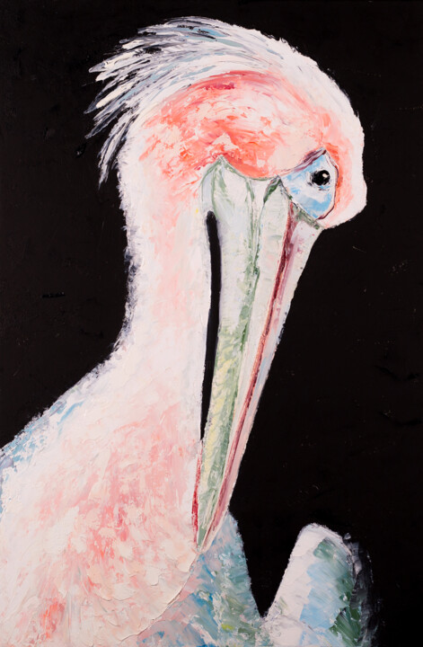 Abstract pelican 绘画, 23.6x15.8 in