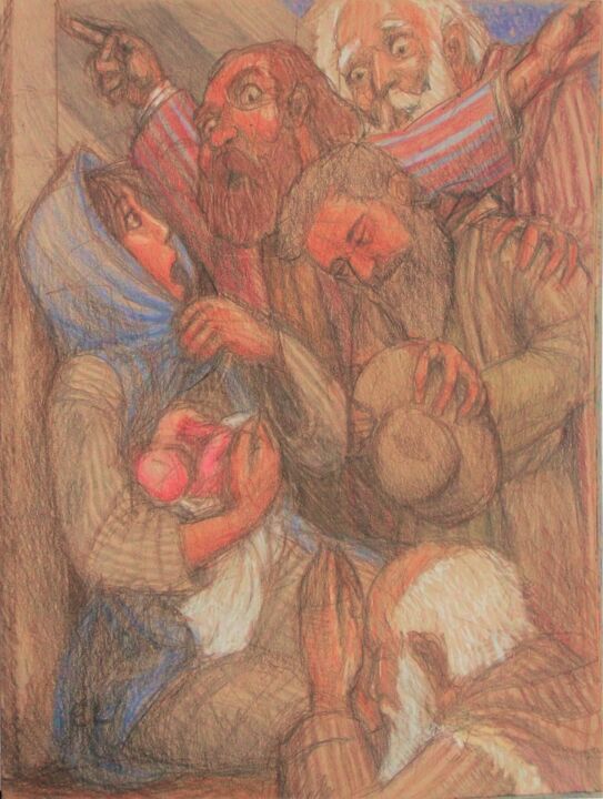 Visitation of the Shepherds 图画, 12x9 in