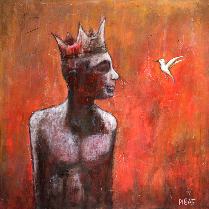 绘画,  27.6x27.6 in 