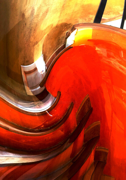 Digital Arts με τίτλο "mouvement d'une ard…" από Pascal Dupuy, Αυθεντικά έργα τέχνης, Ψηφιακή ζωγραφική