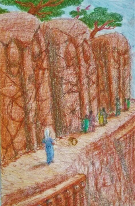 Highway of the Giants 图画, 8x5.5 in