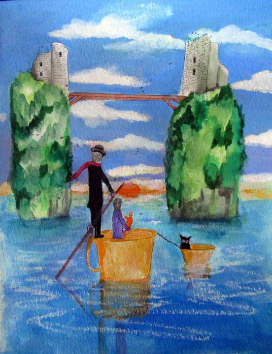 voguer dans une tasse de thé 绘画