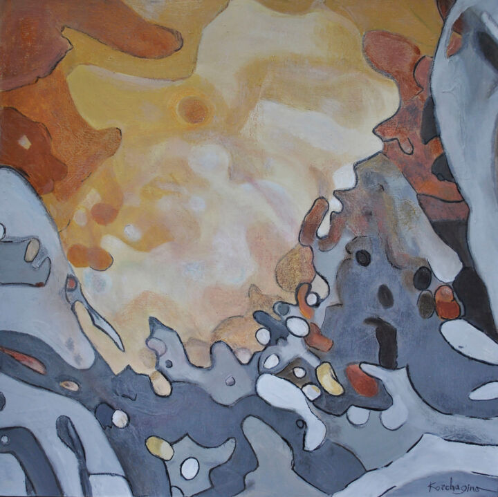 Painting titled "C-dur" by Korchagina, Original Artwork, Acrylic